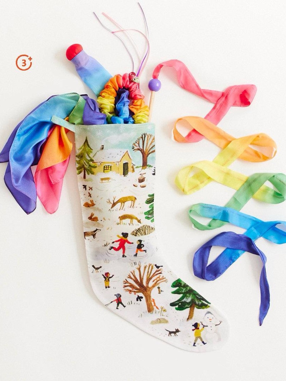 NWT SARAH'S SILKS Snowy Day stocking